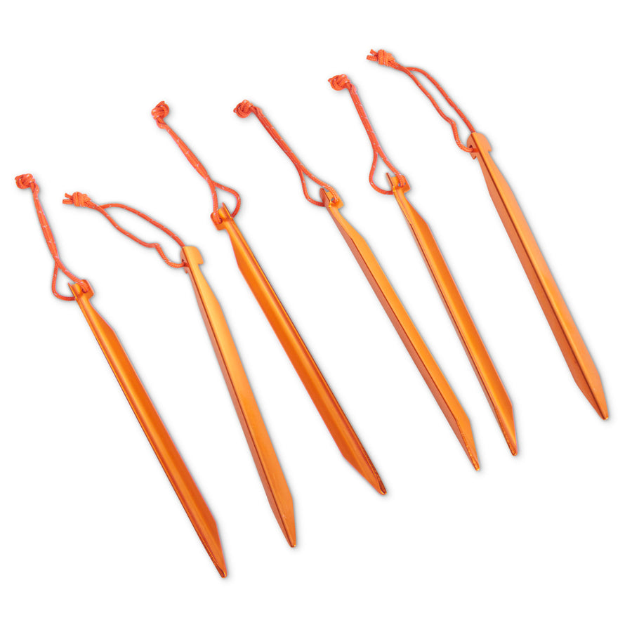 Kelty Feather Stakes, orange, set of 6