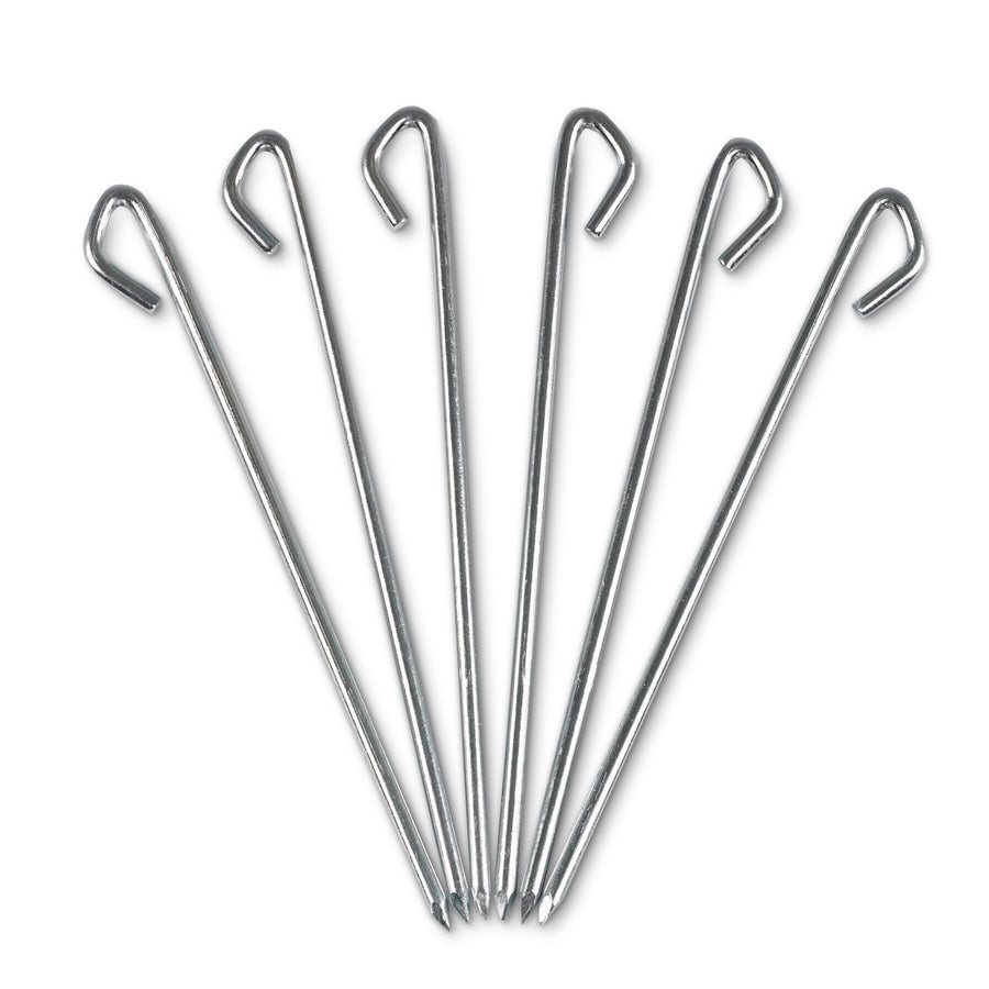 Set of 6 Kelty Basecamp steel tent stakes