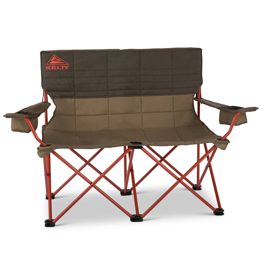 Bungee Cord Beluga - Kelty Loveseat camping chair, front view