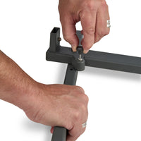 Durable locking mechanism for secure set-up and years of use