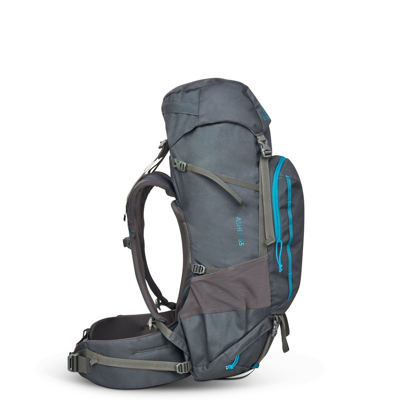 kelty asher 55 backpack Kelty Asher 55 Backpack Beluga/Stormy Blue