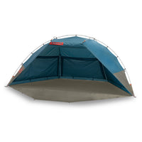 Fallen Rock - Kelty Cabana shelter, blue, front view, open