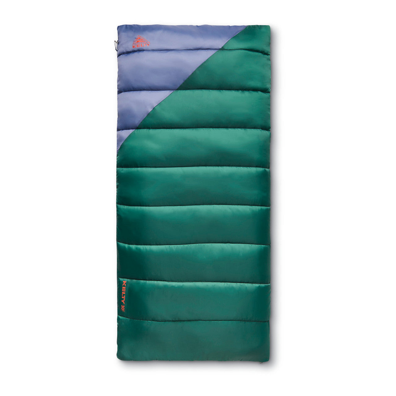 Posey Green/Grisaille - Kelty Catena 30 Sleeping Bag, fully closed