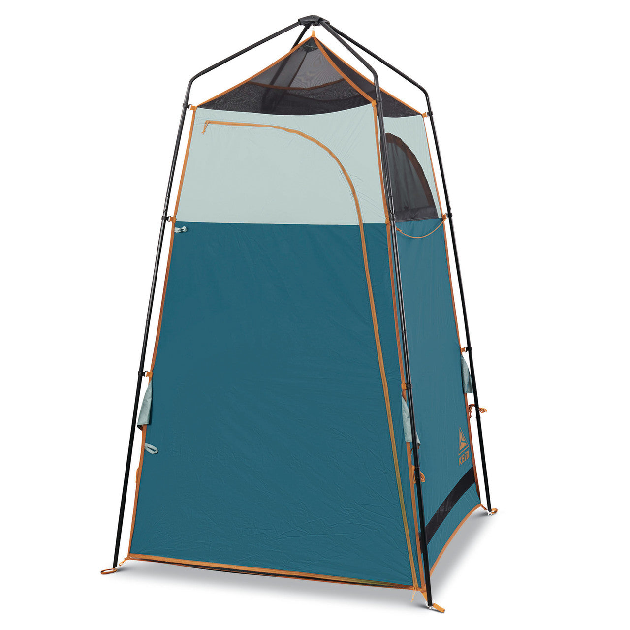 Kelty Discovery H2Go Shelter, Iceberg Green/Deep Teal, front view, with door closed