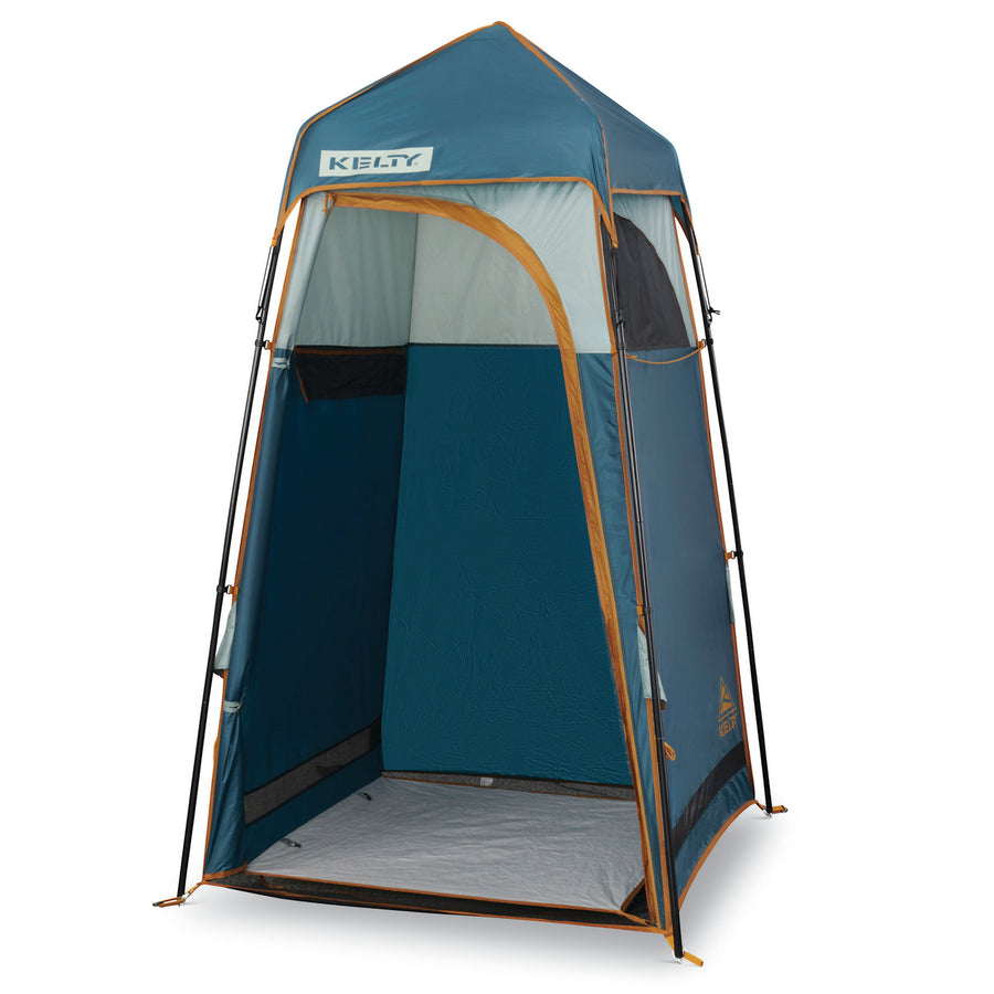 Iceberg Green/Deep Teal - Kelty Discovery H2Go Shelter, front view, with door open