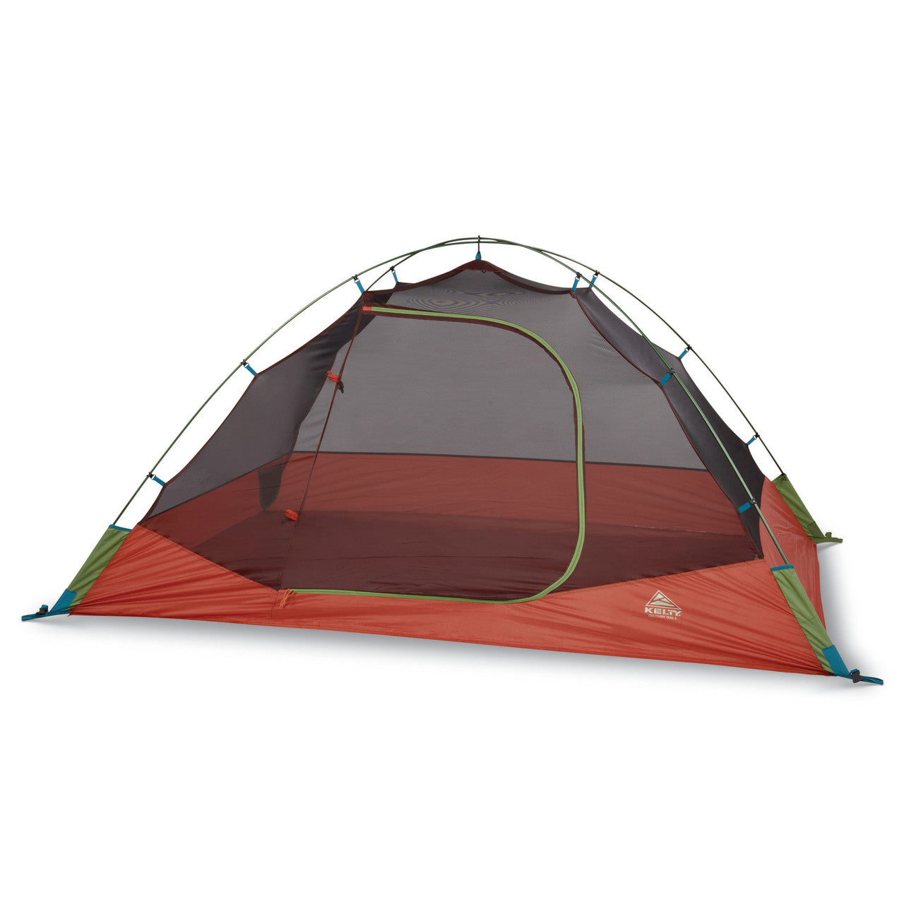 Kelty Discovery Trail 2 tent, front view, with no fly