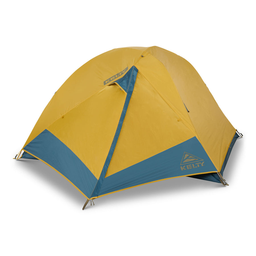 Kelty Far Out 3 tent, shown with fly on and door closed