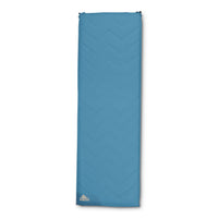 Kelty Galactic SI Sleeping Pad, blue, front view, shown inflated