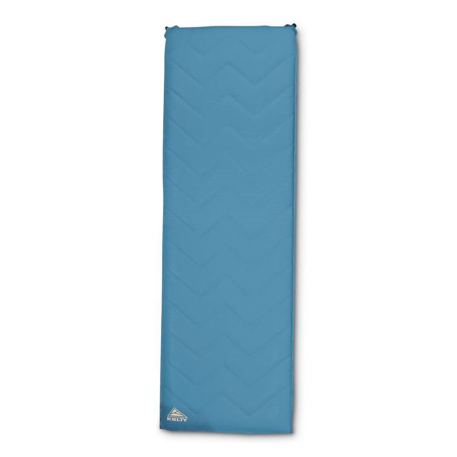 Kelty Galactic SI Sleeping Pad, blue, front view, shown inflated