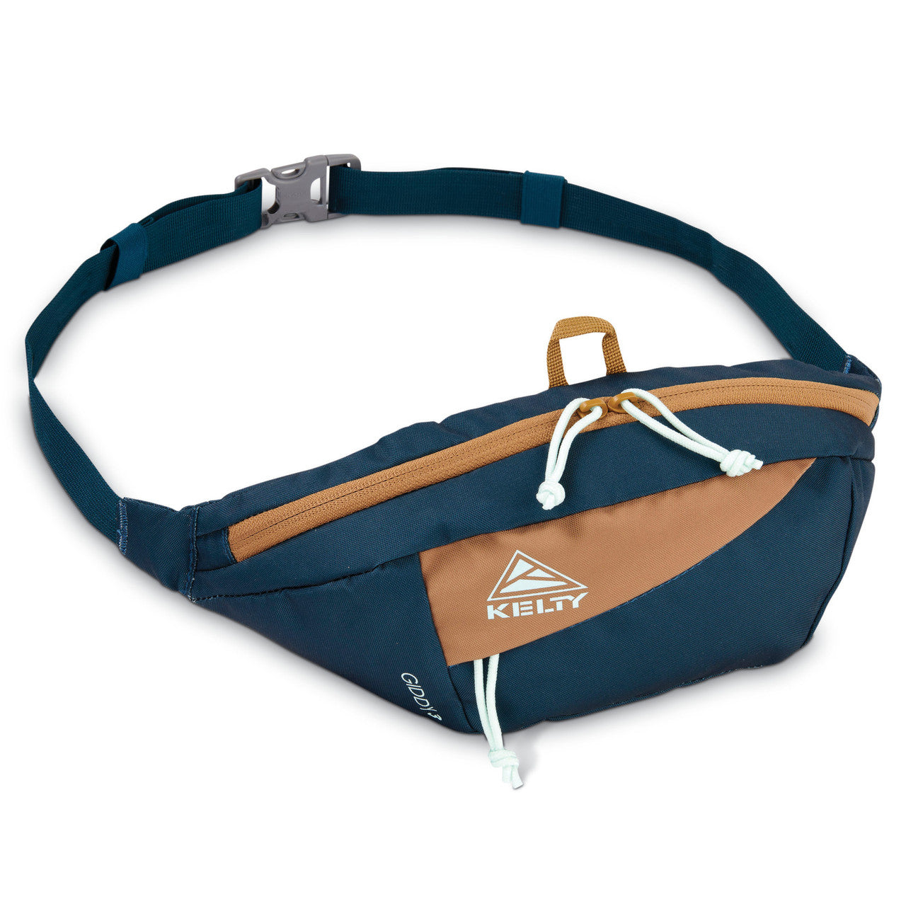 Reflecting Pond/Dull Gold - Kelty Giddy 3L waistpack, front view