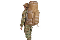 Soldier wearing Kelty Falcon 4000 USA backpack, Canyon Brown