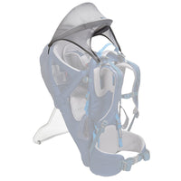 Kelty Journey Sunshade, light gray, front view