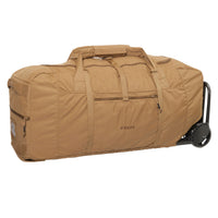 Kelty BRT USA rolling trunk, Coyote Brown colorway, 3/4 view
