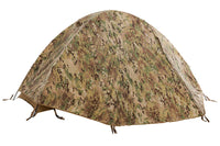 Kelty 2 Man Field Tent Multicam with rain fly attached and closed