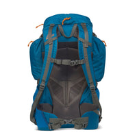 Kelty Redwing 50 backpack, Lyons Blue/ Golden Oak, rear view