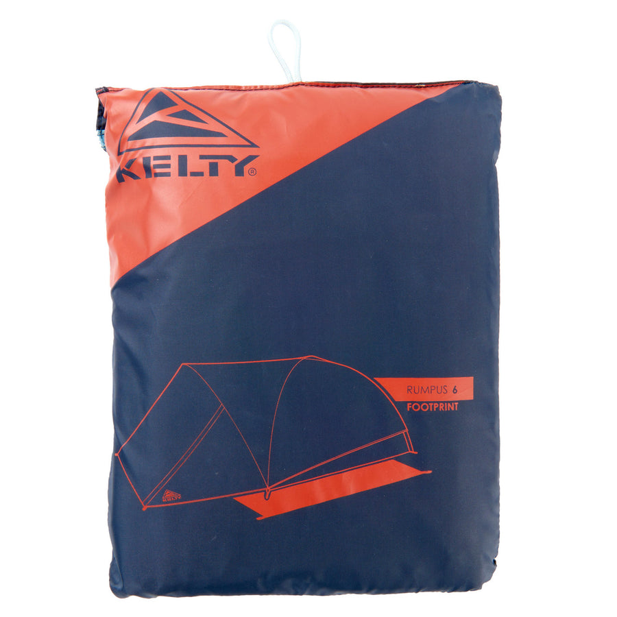 Kelty Rumpus 6 footprint, shown inside storage bag