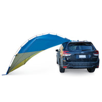 Kelty Sideroads Awning, shown on the side of a Subaru Forester