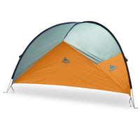 Kelty Sunshade With Side Wall, Malachite, shown with side wall attached