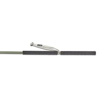 Close up of Kelty Strider Hiking Staff handle, showing black foam grip and white nylon wrist strap