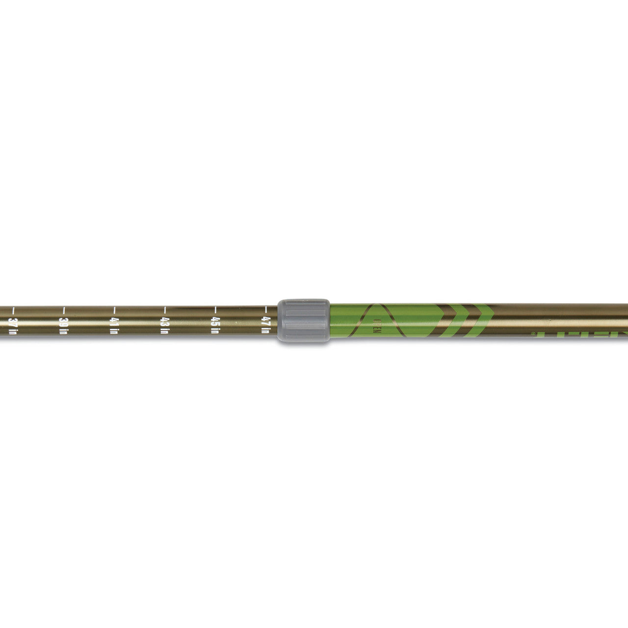 Close up of Kelty Upslope 2.0 trekking poles, showing twist-style locking mechanism