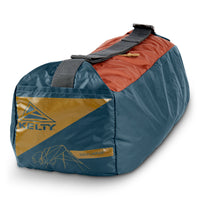 Kelty Waypoint Tarp, Reflecting Pond/Gingerbread, shown packed inside storage bag