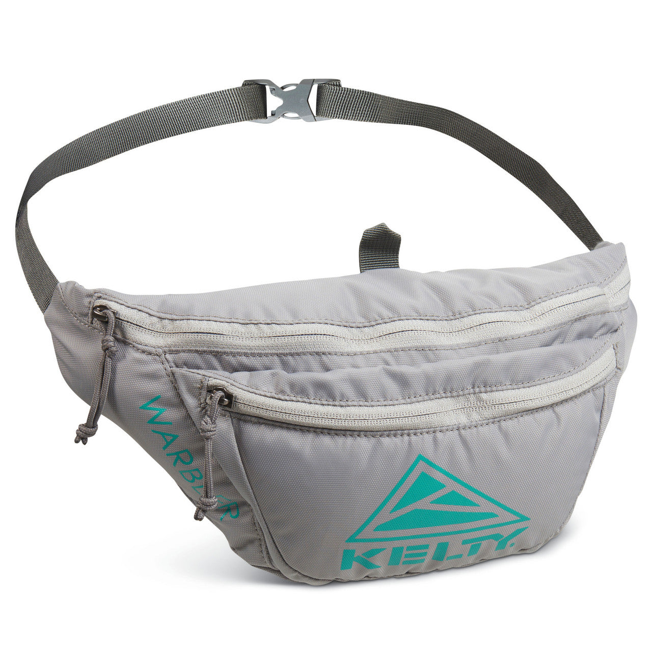 Smoke/Lagoon - Kelty Warbler fanny pack, front view