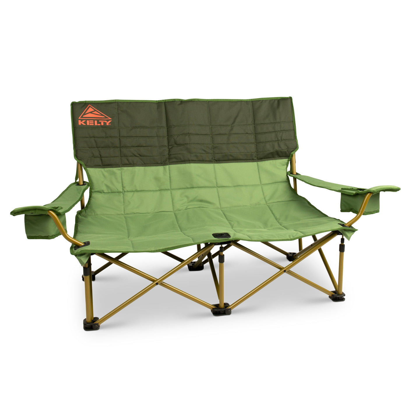 Dill/Duffle - Kelty Low Loveseat 2-person camping chair, front view