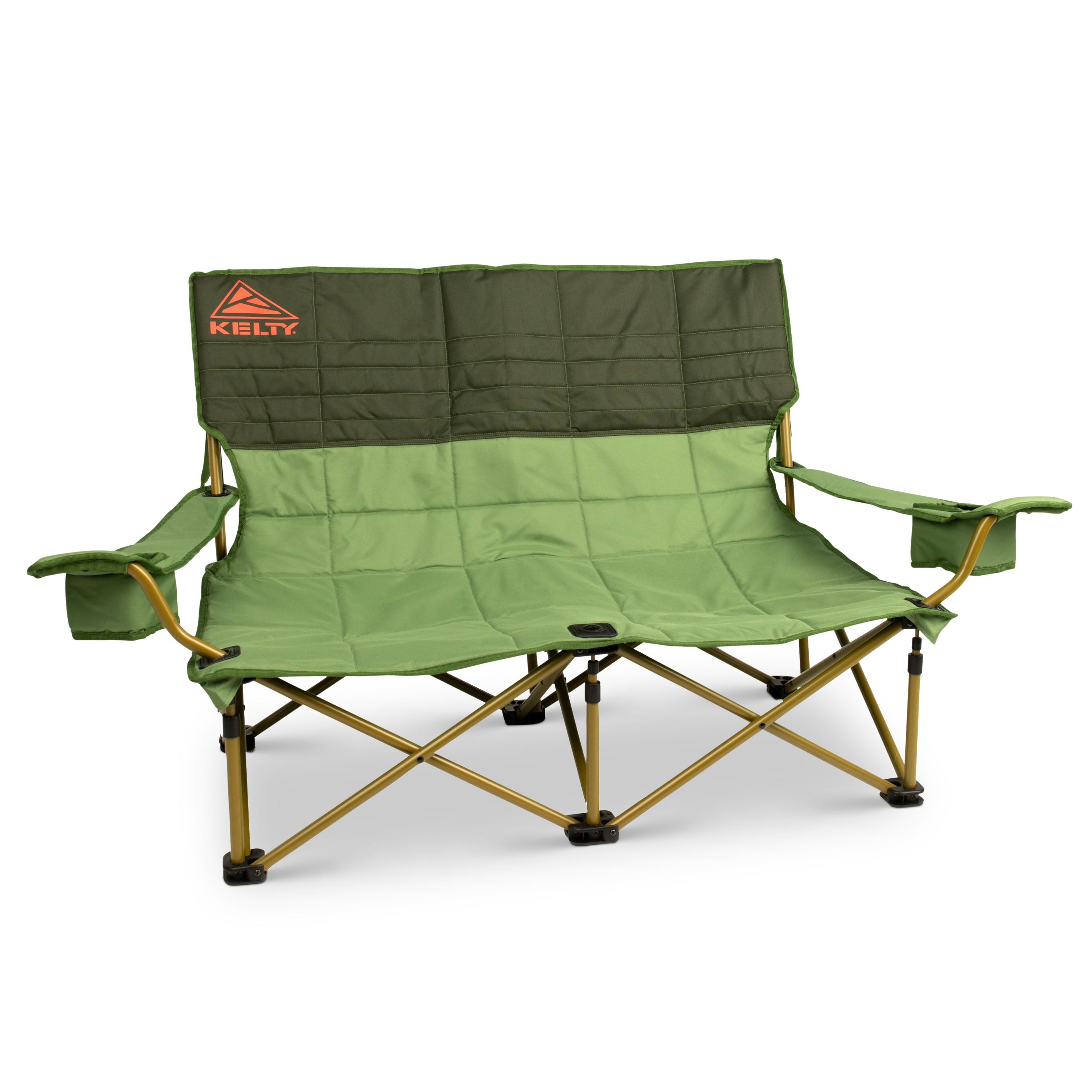 Dill/Duffle - Kelty Low Loveseat 2-person camping chair, front view