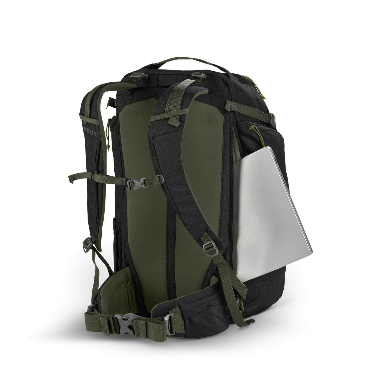 Zippered side access for laptop