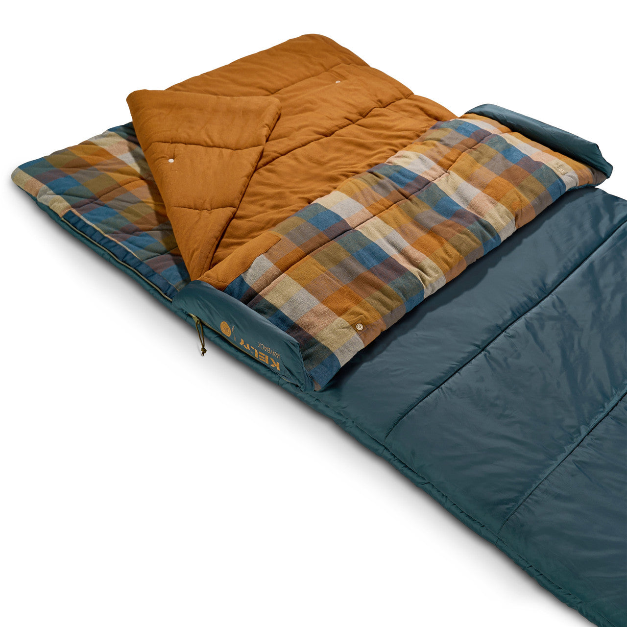 Soft, organic, woven cotton flannel liner and mid-blanket